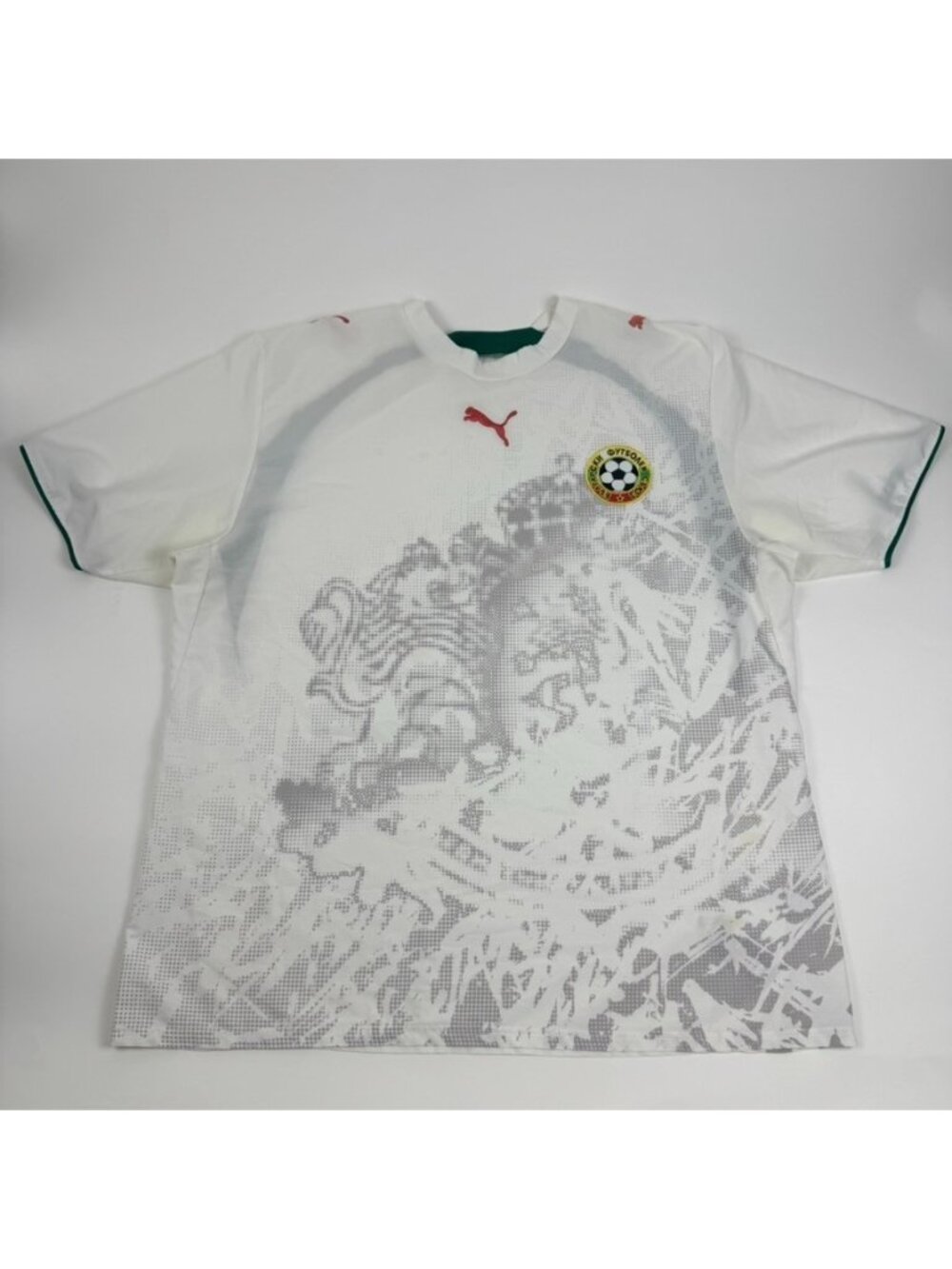2006/2007 Bulgaria Football Soccer Shirt Puma Size XL Rare Jersey White